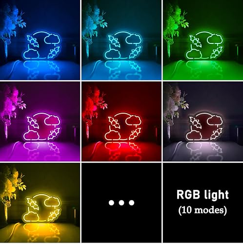 Bat and Full Moon Led Light Box