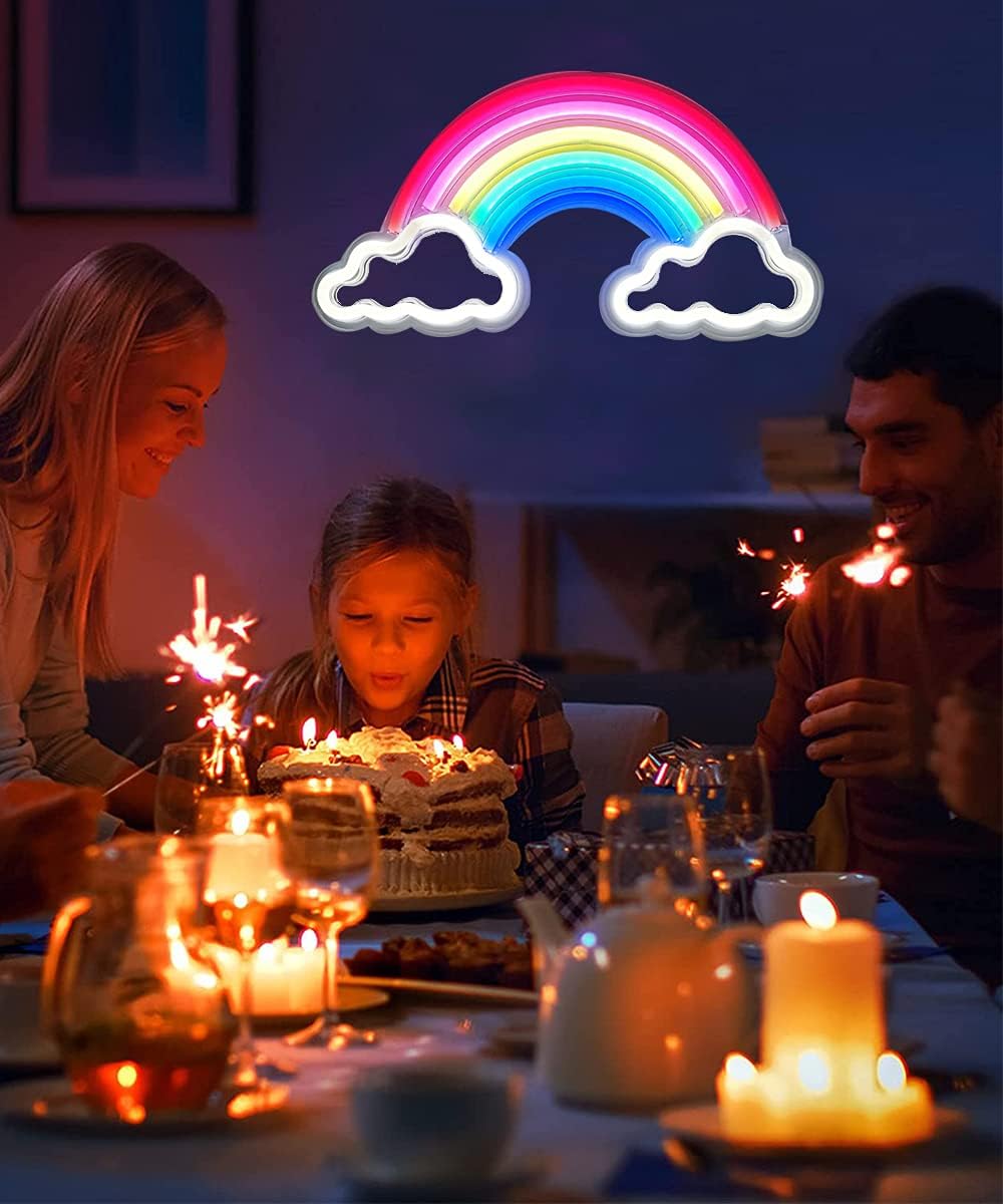 Rainbow Cloud Neon Sign