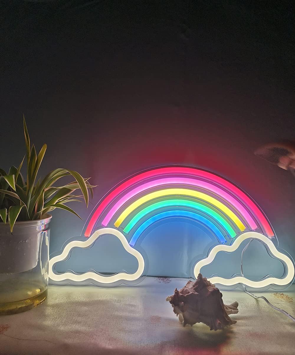 Rainbow Cloud Neon Sign